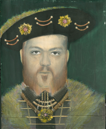 Henry VIII, 1984 gelatin-silver print, collage, hand colored