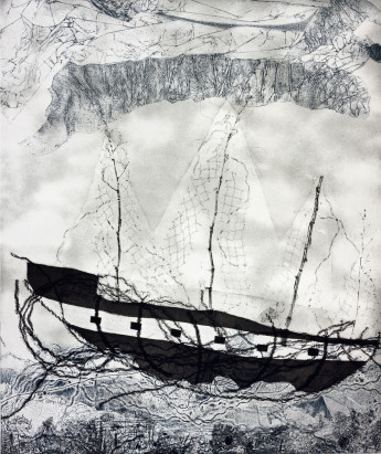 Our Journey (2013) Softground, aquatint and drypoint. 