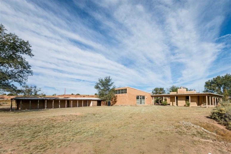 Agnes Martin's house in Galisteo in its current state. (Photo courtesy Santa Fe Properties)